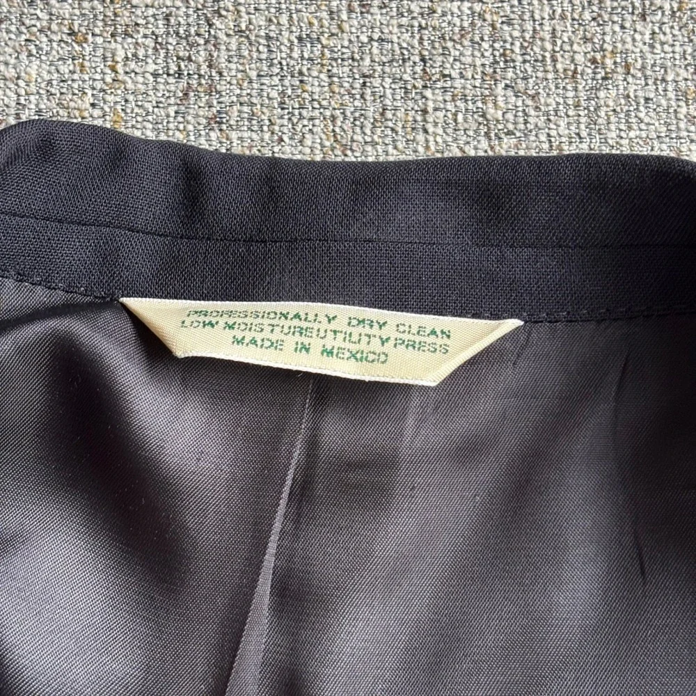 Palm Beach Blazer Mens 60L Repp Ltd Big & Tall Navy Blue Wool Gold Button